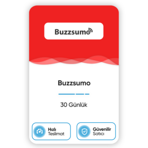 Buzzsumo – 30 Günlük
