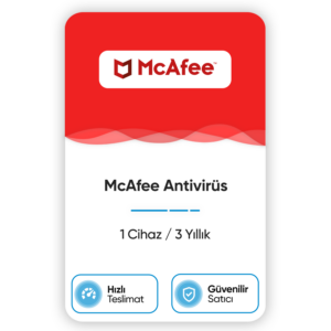 McAfee LiveSafe Antivirüs – 2 Yıllık